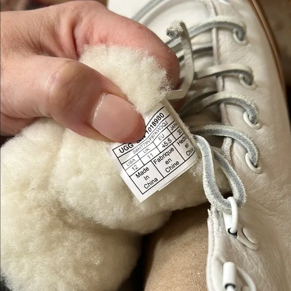 UGG High-Top Sneakers with Brown Soles