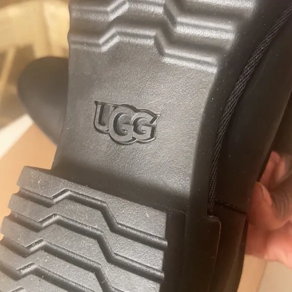 UGG leather black boots