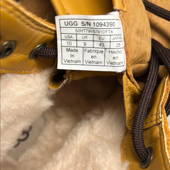 UGG Men's Tan Leather Boots