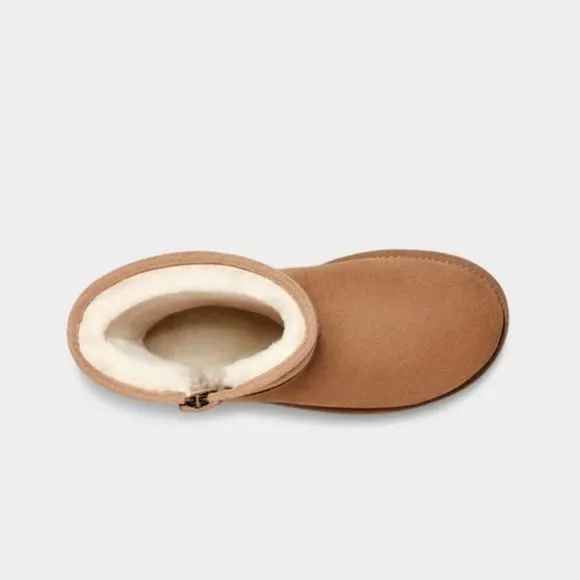UGG Tan zippered Boots, NWT in original box.