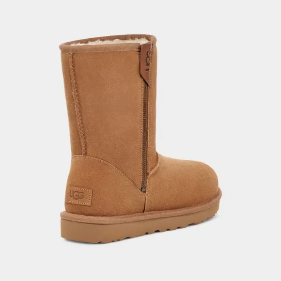 UGG Tan zippered Boots, NWT in original box.
