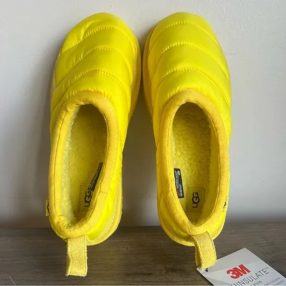 Ugg Tasman LTA Canary Yellow Puff Slippers Women’s Size 10  SKU#24220