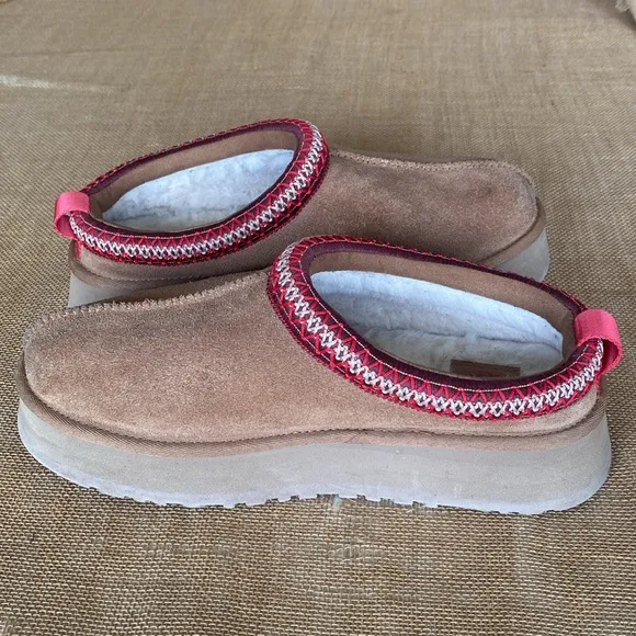 UGG Tazz Chestnut Platform Slipper Women’s Size 10