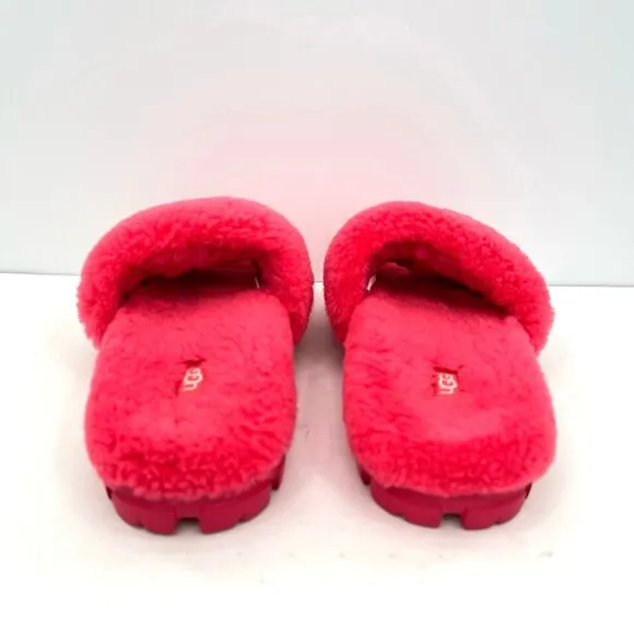 UGG Women's Cozetta Curly fushia women’s shearing slippers shoes