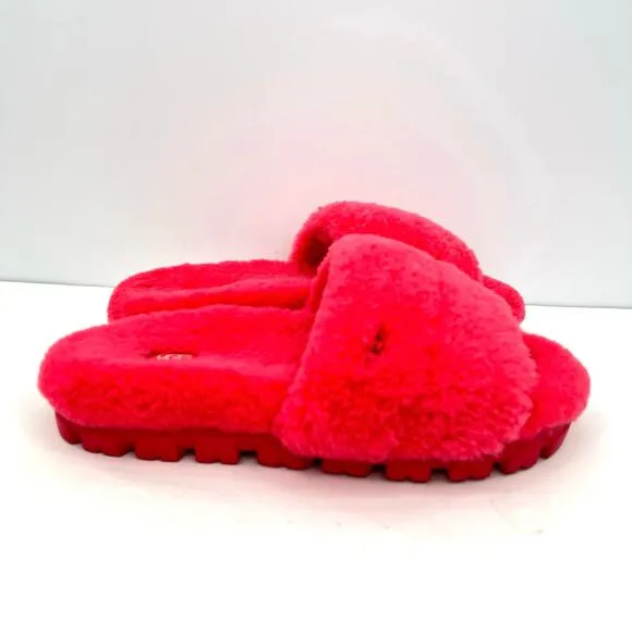 UGG Women's Cozetta Curly fushia women’s shearing slippers shoes