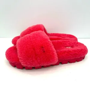 UGG Women's Cozetta Curly fushia women’s shearing slippers shoes