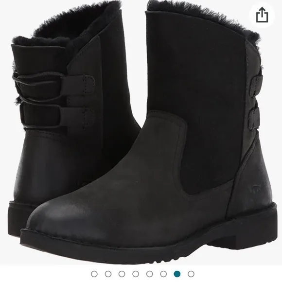 UGG Women's Shoes Ugg Naiyah Lace-Back Boots in Black 6.5