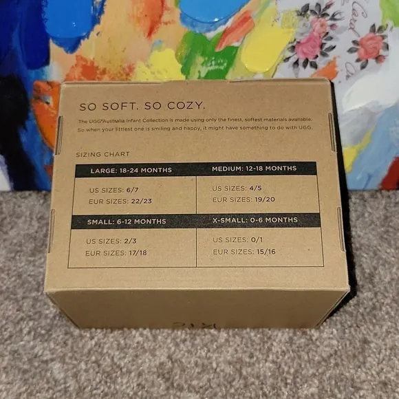 Ugg Australia Caden Infant Chestnut Snow Boots Size 2/3 6-12 months