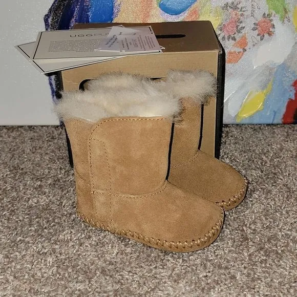 Ugg Australia Caden Infant Chestnut Snow Boots Size 2/3 6-12 months