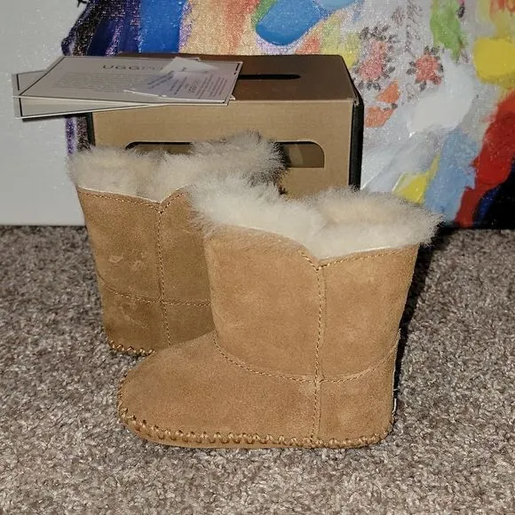 Ugg Australia Caden Infant Chestnut Snow Boots Size 2/3 6-12 months