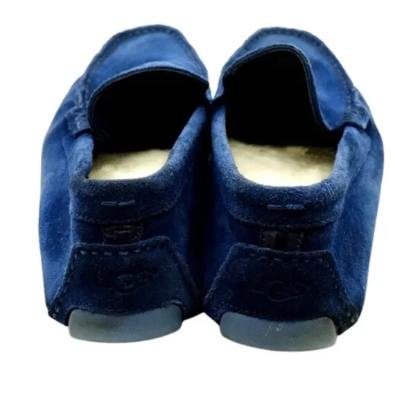 UGG~Henrick~MEN'S SUEDE LEATHER SHEARLING MOCCASIN SLIPPERS DRIVING SHOES~SZ 10