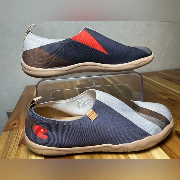 UIN Long Journey Casual Pull On Knitted Outdoor Ergonomic Lightweight Shoes Sz10