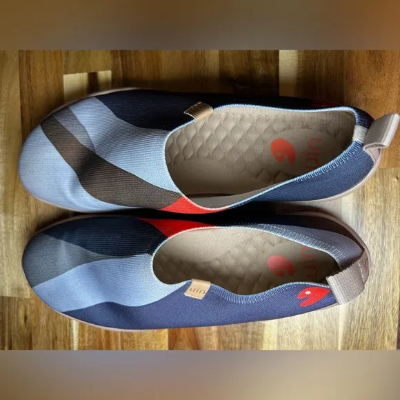 UIN Long Journey Casual Pull On Knitted Outdoor Ergonomic Lightweight Shoes Sz10
