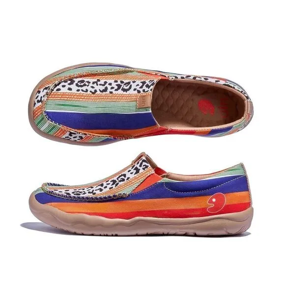 UIN Women's Shoes Slip On Casual Comfort Loafers (Nerja - the Natural Habitat)
