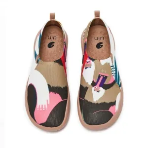 UIN Women's Walking Travel Shoes Knitted Comfort Loafers ( Mandrill )