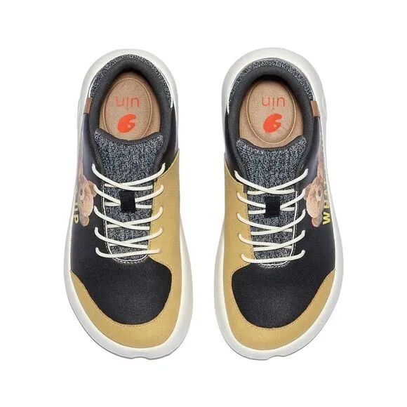 UIN Women's Sneaker Lace-up Comfort Walking Travel Shoes(Happy Teddy Bartello 4)