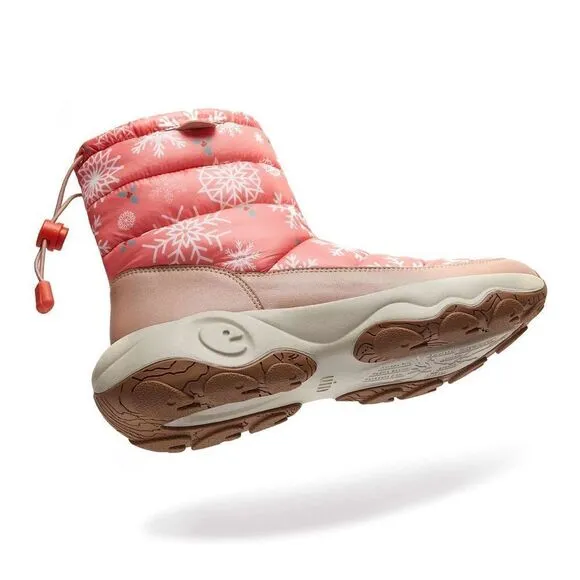 UIN Women's Snow Boots Walking Casual Travel Hiking Shoes(Winter Orange )No Box