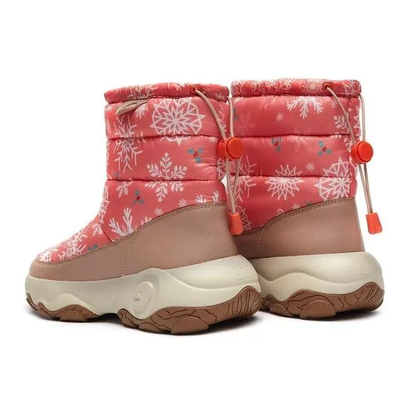 UIN Women's Snow Boots Walking Casual Travel Hiking Shoes(Winter Orange )No Box