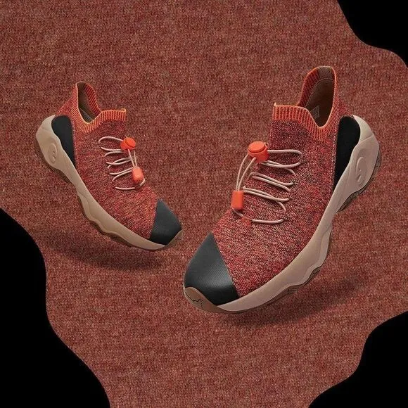 UIN Women's Walking Shoes Outdoor Non-Slip Comfort Sneaker(Burnt Orange Cazorla)
