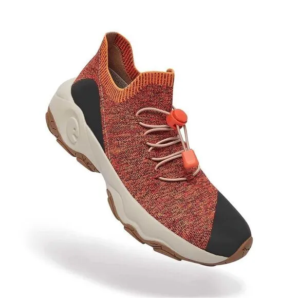 UIN Women's Walking Shoes Outdoor Non-Slip Comfort Sneaker(Burnt Orange Cazorla)