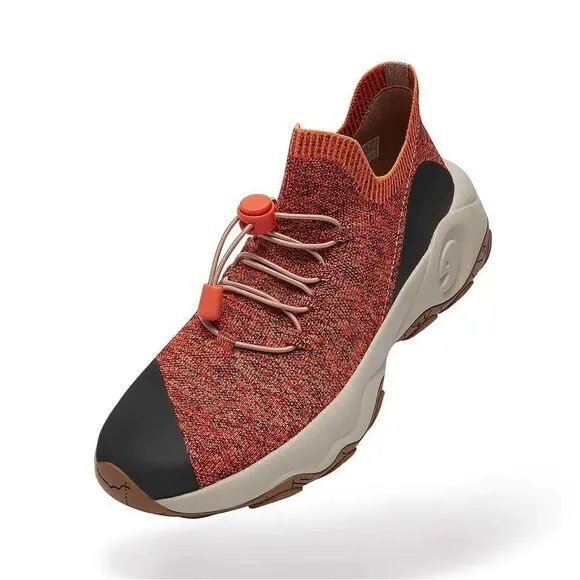 UIN Women's Walking Shoes Outdoor Non-Slip Comfort Sneaker(Burnt Orange Cazorla)