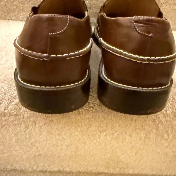 Umberto Pellegrini Leather Slip On SquareToe Dress Shoes Men’s Size 10.5