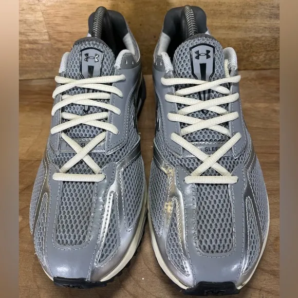 Under Armour Apparition Mens Size 9 Running Shoes Sneakers Steel Ivory Dune