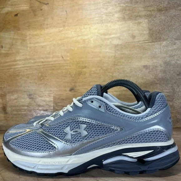 Under Armour Apparition Mens Size 9 Running Shoes Sneakers Steel Ivory Dune