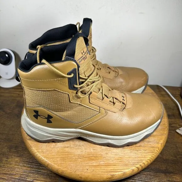 Under Armour Stellar G2 6 Brown Shoes Boots Men's‎ Size 9.5 3025578-200