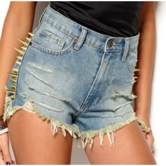 UNIF Backoff Shorts - Blue Gold Spike 26