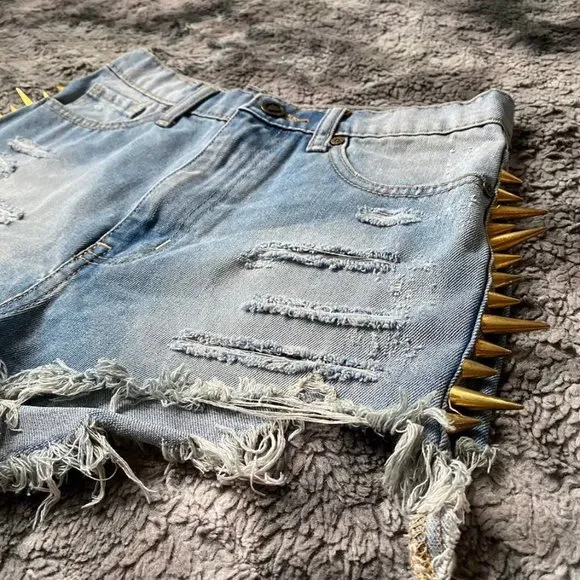 UNIF Backoff Shorts - Blue Gold Spike 26