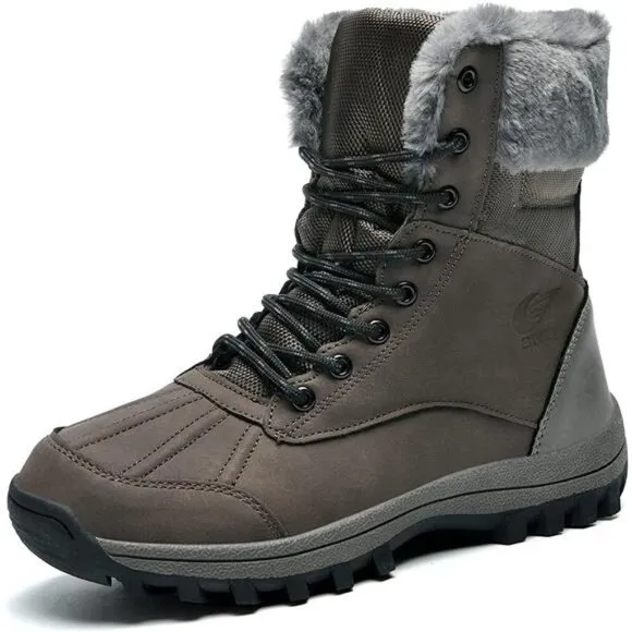 Unisex Winter Hiking Boots Waterproof Lightweight, Darkgrey