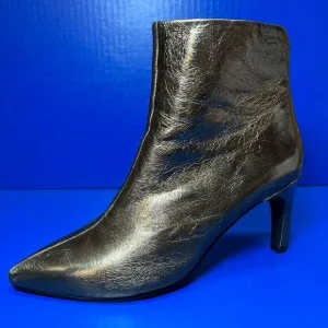 Vagabond Whitney Bronze Metallic Leather Point Toe Ankle Boots US8/EU39