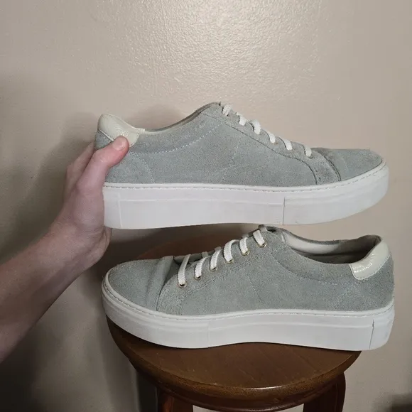 Vagabond Zoe Platform Sneakers Sage