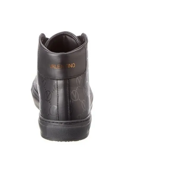 Valentino Leather High-Top Sneaker