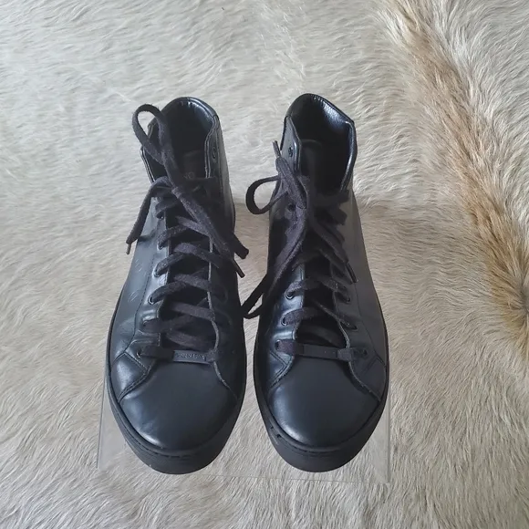 Valentino Leather High-Top Sneaker