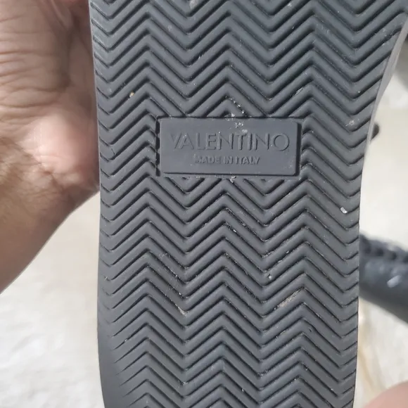 Valentino Leather High-Top Sneaker