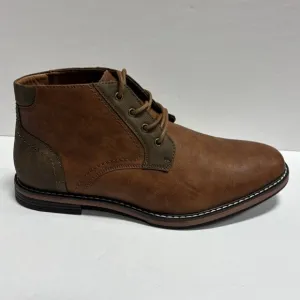 Vance Co. Men’s Franco Plain Toe Chukka Boots Brown, Size 11 M