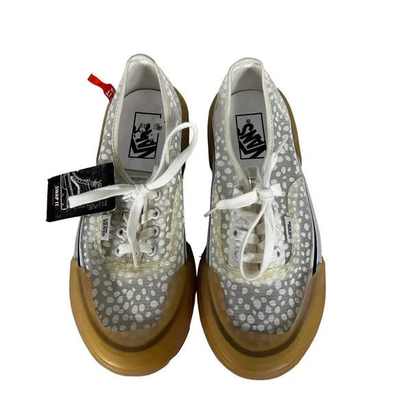 VANS AUTHENTIC DX MODULAR &quot;SWAP IT&quot; WHITE DOT MESH SKATE SHOES SIZE 7.5 NWOT