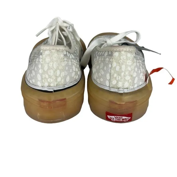 VANS AUTHENTIC DX MODULAR &quot;SWAP IT&quot; WHITE DOT MESH SKATE SHOES SIZE 7.5 NWOT