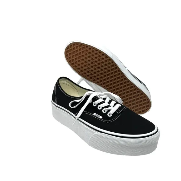 VANS Authentic Stackform Sneakers Men's Size Platform Black Canvas VN0A5KXXBMX