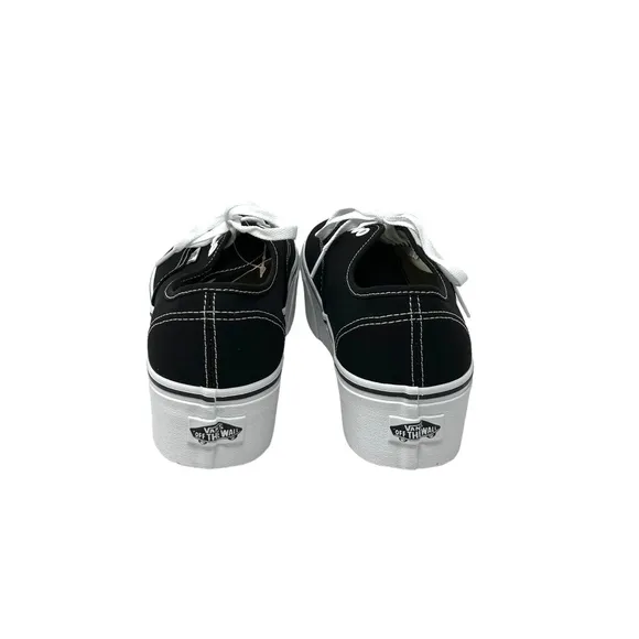 VANS Authentic Stackform Sneakers Men's Size Platform Black Canvas VN0A5KXXBMX