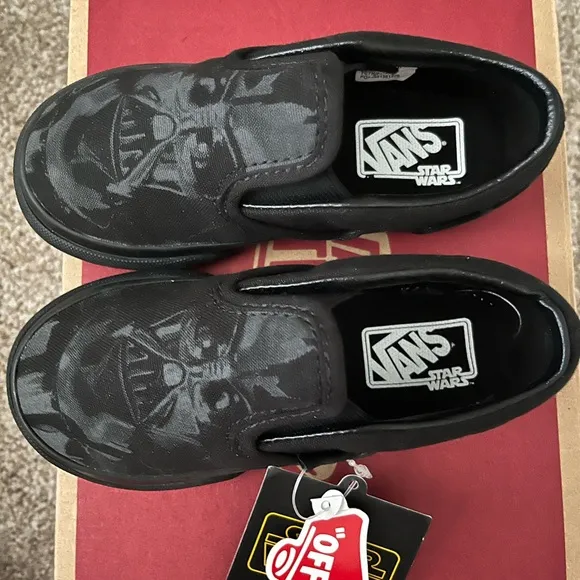 Vans Black Darth Vader Star Wars Slip-On Shoes