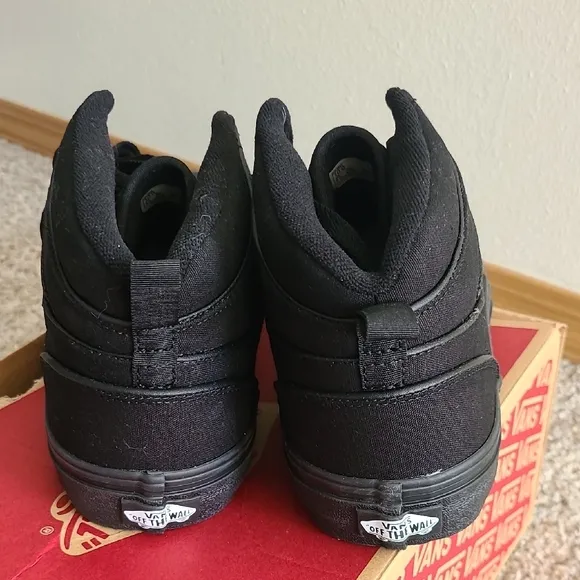 Vans Black High-Top Sneakers with Canvas Upper