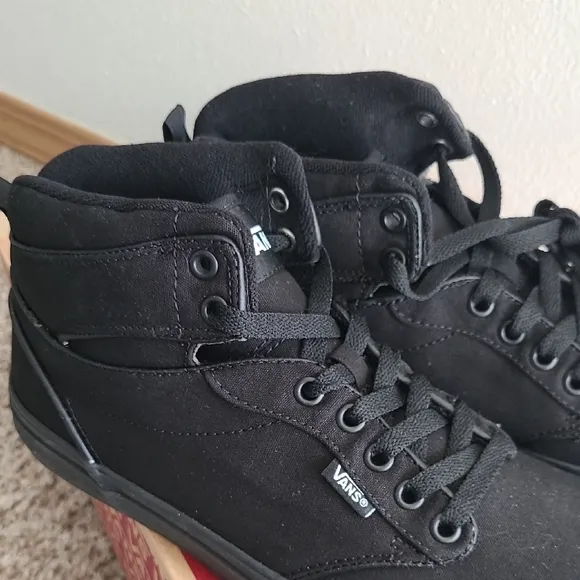 Vans Black High-Top Sneakers with Canvas Upper