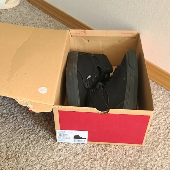 Vans Black High-Top Sneakers with Canvas Upper