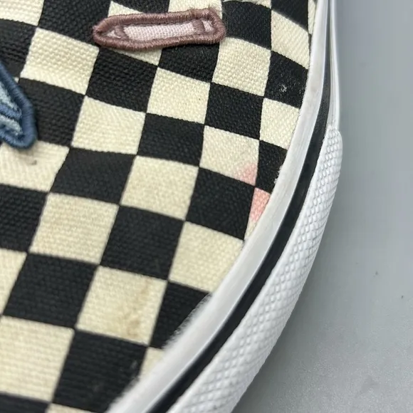 Vans Checkerboard Skateistan Slip-On Sneakers with Embroidery