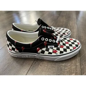VANS Checkered Shoes House Of Terror IT Pennywise Mens 8.5, Women 10.5