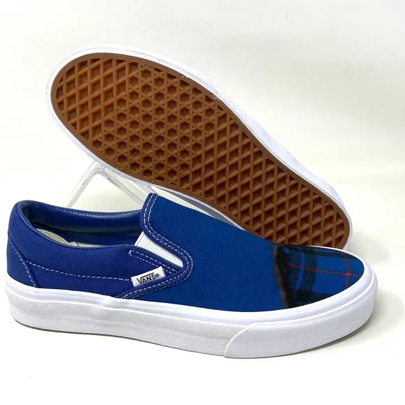 VANS CLASSIC SLIP-ON Big Reveal Navy Women’s Shoes Sneakers Canvas VN000XG81P4