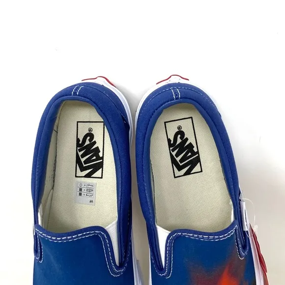 VANS CLASSIC SLIP-ON Big Reveal Navy Women’s Shoes Sneakers Canvas VN000XG81P4